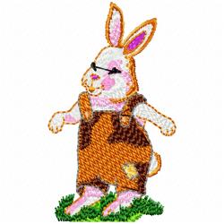 Rabbits Embroidery Design 6 Rabbits Embroidery Design 6